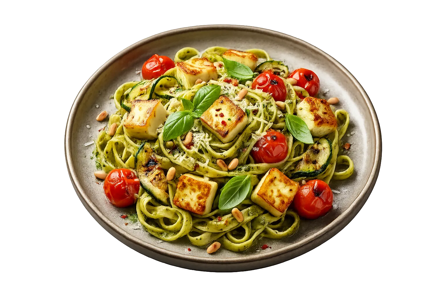 Pesto Paneer Noodles